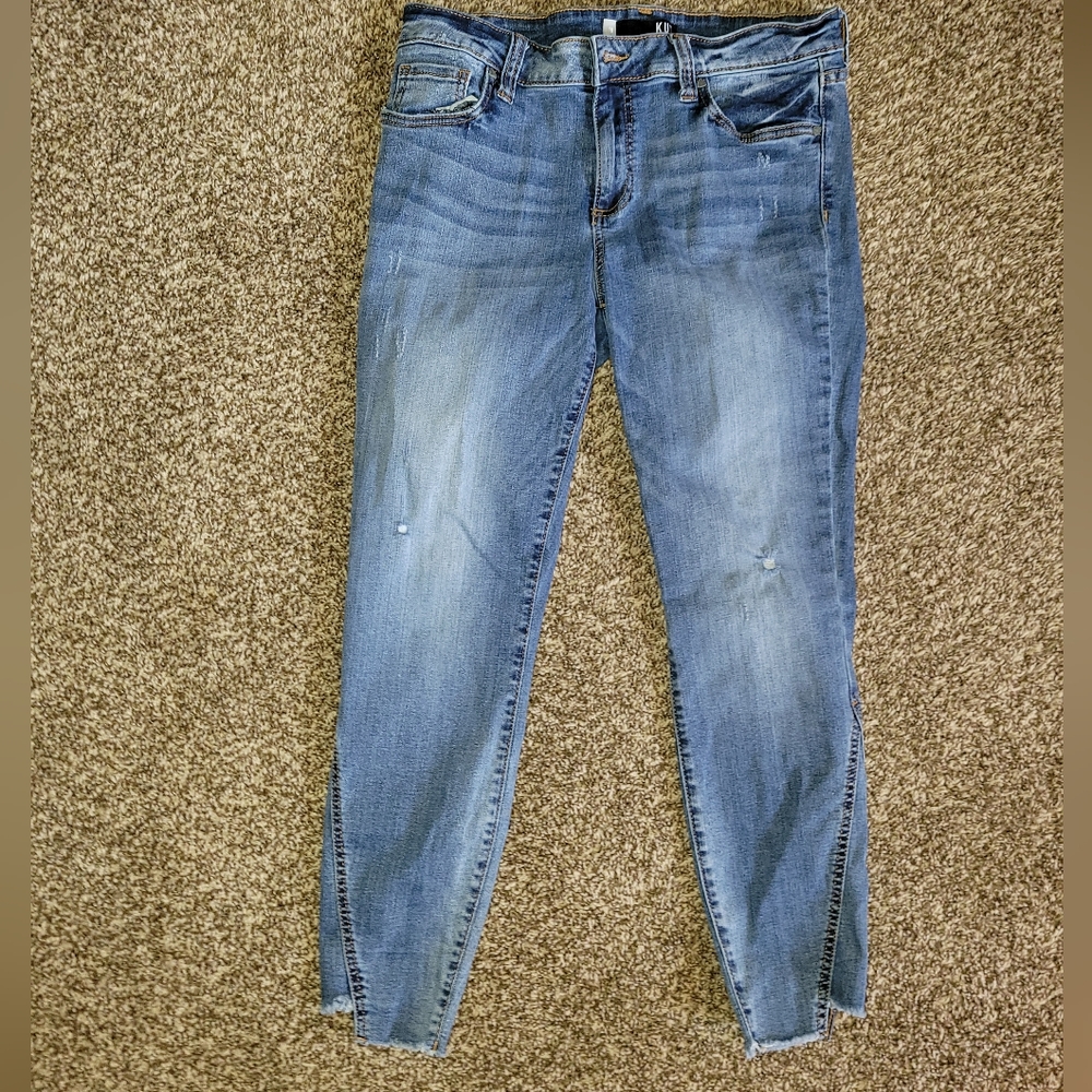 KUT FROM THE KLOTH CONNIE ANKLE SKINNY DENIM JEAN'S Size 10
